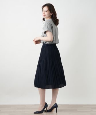 フラワーモチーフカットソー【ＭＵＳＥ　ＢＹ　ＲＯＣＨＡＳ　Ｐｒｅｍｉｅｒｅ】