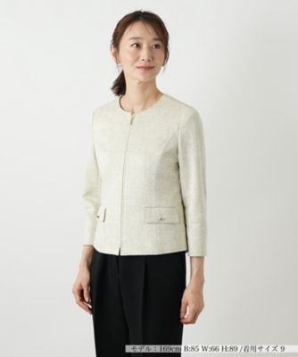 ＜BOURGE (Women)＞ラメノーカラージャケット