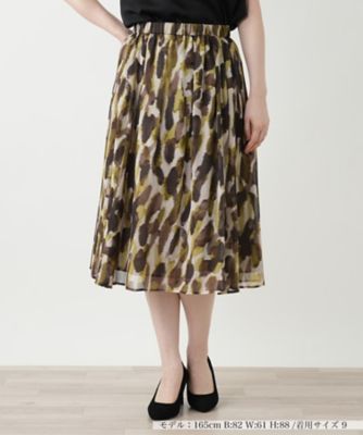 ＜BOURGE (Women)＞プリントフレアスカート