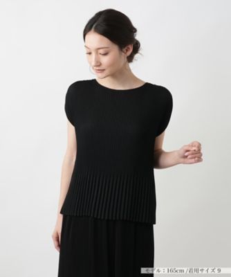 ＜Leilian (Women)＞プリーツキャップスリーブブラウス