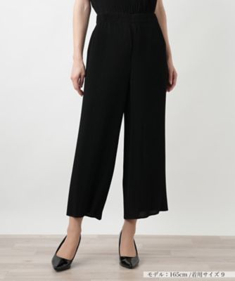＜Leilian (Women)＞プリーツガウチョパンツ
