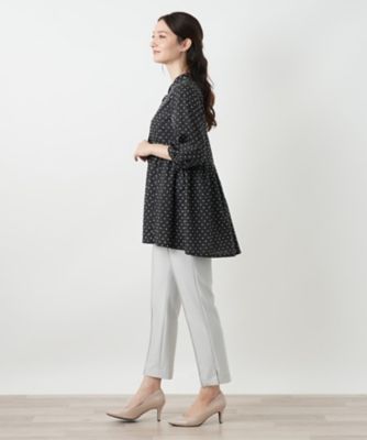 スタンドカラーブラウス【Ｌｅｉｌｉａｎ　ＷＨＩＴＥ　ＬＡＢＥＬ】