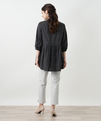 スタンドカラーブラウス【Ｌｅｉｌｉａｎ　ＷＨＩＴＥ　ＬＡＢＥＬ】