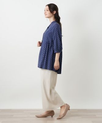 スタンドカラーブラウス【Ｌｅｉｌｉａｎ　ＷＨＩＴＥ　ＬＡＢＥＬ】