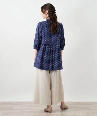 スタンドカラーブラウス【Ｌｅｉｌｉａｎ　ＷＨＩＴＥ　ＬＡＢＥＬ】