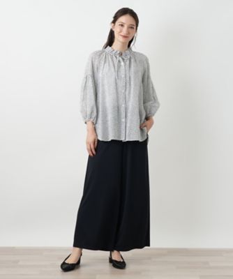 プリントブラウス【Ｌｅｉｌｉａｎ　ＷＨＩＴＥ　ＬＡＢＥＬ】