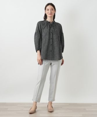 プリントブラウス【Ｌｅｉｌｉａｎ　ＷＨＩＴＥ　ＬＡＢＥＬ】
