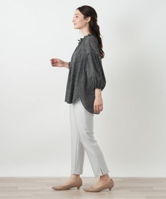 プリントブラウス【Ｌｅｉｌｉａｎ　ＷＨＩＴＥ　ＬＡＢＥＬ】