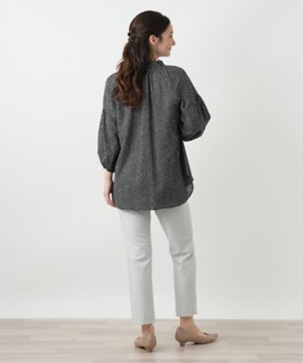 プリントブラウス【Ｌｅｉｌｉａｎ　ＷＨＩＴＥ　ＬＡＢＥＬ】
