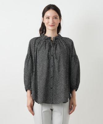 プリントブラウス【Ｌｅｉｌｉａｎ　ＷＨＩＴＥ　ＬＡＢＥＬ】