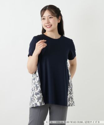 ＜Leilian (Women)＞ペイズリー柄切替カットソー