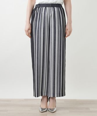 【500円引きクーポン】 ストライプワイドパンツ | Leilian (Women)/レリアン | 三越 パンツ