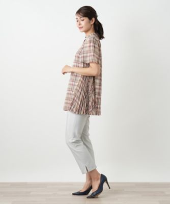 Leilian / レリアン 【店舗人気】プリーツブラウス 店舗人気】切替チュニックブラウス【プラス企画】|レリアン