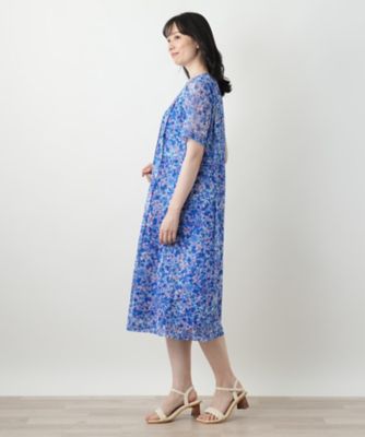 レリアン　花柄　ワンピース　とっても軽くて着心地バツグンです。 レリアン 花柄 ワンピース とっても軽くて着心地バツグンです