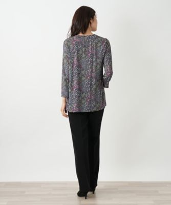 小花柄プリントプルオーバー【BINDA】 | Leilian (Women