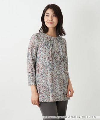 Leilian (Women)/レリアン 小花柄プリントプルオーバー 92アイボリー トップス【三越伊勢丹/公式】