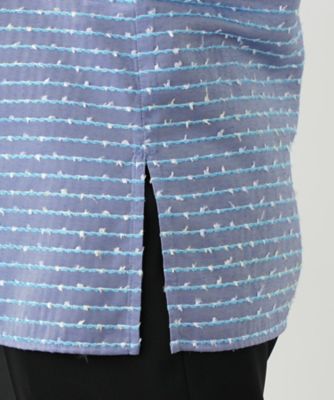 刺繍ボーダーブラウス