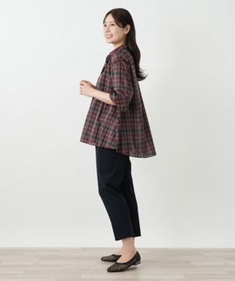 チェックブラウス【Ｌｅｉｌｉａｎ　ＷＨＩＴＥ　ＬＡＢＥＬ】