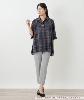 チェックブラウス【Ｌｅｉｌｉａｎ　ＷＨＩＴＥ　ＬＡＢＥＬ】