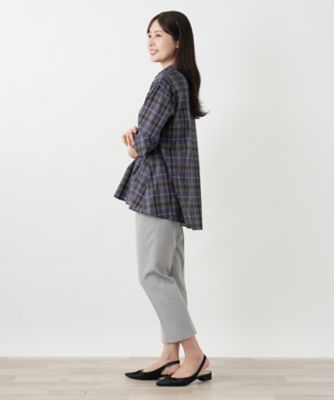 チェックブラウス【Ｌｅｉｌｉａｎ　ＷＨＩＴＥ　ＬＡＢＥＬ】