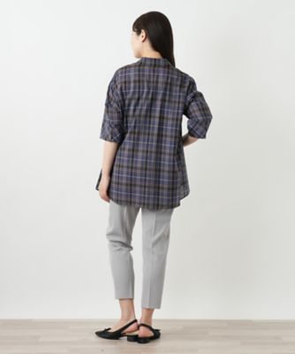 チェックブラウス【Ｌｅｉｌｉａｎ　ＷＨＩＴＥ　ＬＡＢＥＬ】