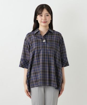 チェックブラウス【Ｌｅｉｌｉａｎ　ＷＨＩＴＥ　ＬＡＢＥＬ】
