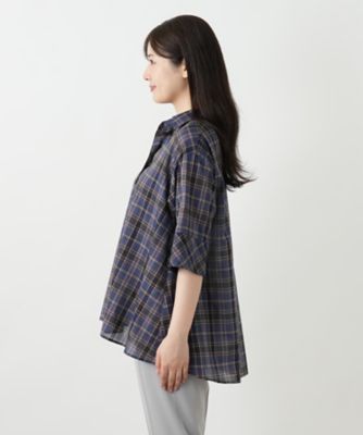 チェックブラウス【Ｌｅｉｌｉａｎ　ＷＨＩＴＥ　ＬＡＢＥＬ】