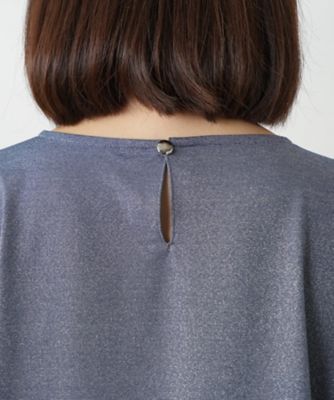 訳あり　レリアン サンプル　トップス ラメタックスリーブカットソー | Leilian (Women)/レリアン