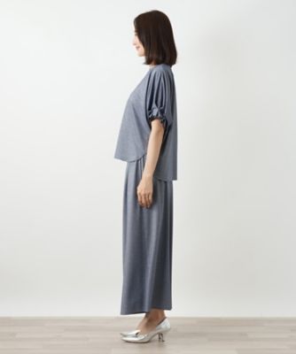 【御値下げしました　レリアン　17号　麻素材】 ラメワイドパンツ | Leilian (Women)/レリアン | 三越伊勢丹