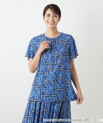 レリアン 花柄ハイネック長袖トップス M レリアン花柄ハイネック長袖ブラウス S - メルカリ