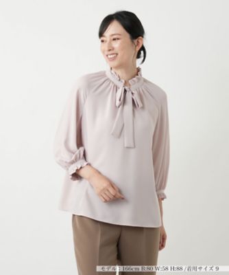 leilian - Leilian(レリアン) 長袖セーター サイズ11 M レディース美品  - ライトピンク Vネック/シルク Leilian(レリアン) 長袖セーター サイズ11 M レディース美品