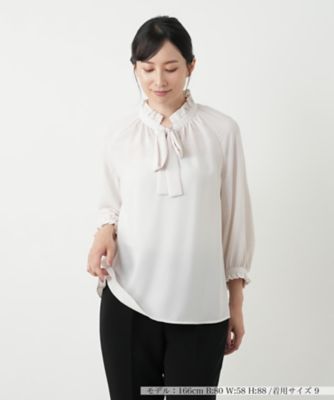 ウォッシャブル七分袖ブラウス | Leilian (Women)/レリアン