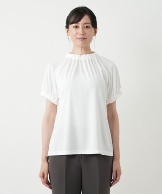 レリアン⭐︎ギャザーが素敵なブラウス ギャザーブラウス【Leilian WHITE LABEL】|レリアン | レリアン