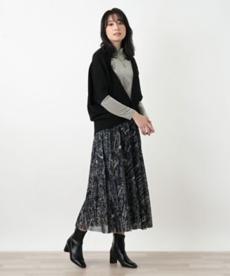 プリントフレアスカート | Leilian (Women)/レリアン | 三越伊勢丹