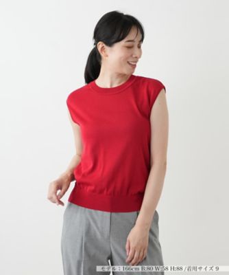 【SALE】Leilian (Women)/レリアン 洗えるニットインナー 75アカ トップス【三越伊勢丹/公式】
