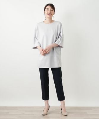 新品・レリアン・イタリア製チュニック 切替チュニックカットソー | Leilian (Women)/レリアン | 三越