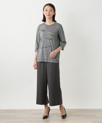 新品未着用★伊勢丹アンリアレイジ コラボ シルクカットソー カットソー【THE NEW】【Leilian WHITE