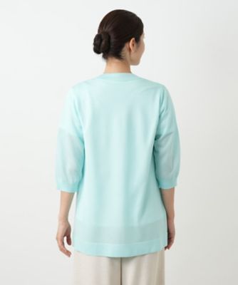 極美品▲2023▲レリアン Leilian/パール調ボタンカーディガン▲13＋ ノーボタンカーディガン | Leilian (Women)/レリアン | 三越