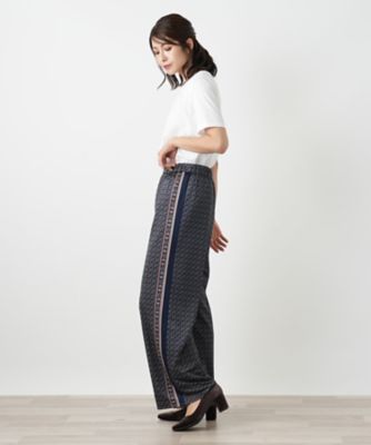 幾何学柄ワイドパンツ | Leilian (Women)/レリアン | 三越伊勢丹