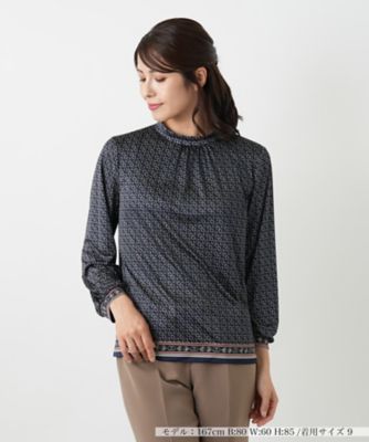 刺繍ボーダーカットソー | Leilian (Women)/レリアン | 三越