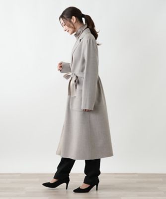 リバーシブルロングコート【LORO PIANA】 | Leilian (Women