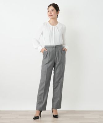 センタープレスパンツ【LORO PIANA】 | Leilian (Women
