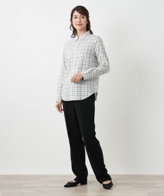 チェックブラウス【Leilian WHITE LABEL】 | Leilian
