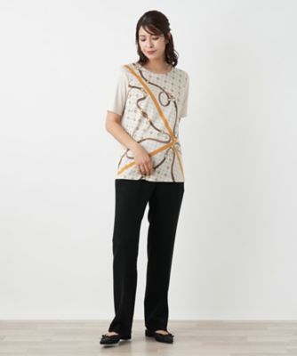 レリアン13号➕　半袖カットソー プリントカットソー | Leilian (Women)/レリアン | 三越伊勢丹