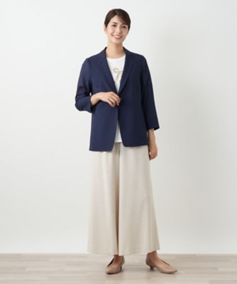 leilian - 日本製 定価5万 ジップアップ3wayアレンジ コットン半袖シャツアウター BPF03_0502063_08?$VS_1500$