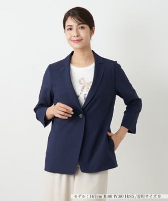 【紫外線・空調対策】伊生地 レリアン Leilian カジュアルジャケット L 七分袖ジャケット | Leilian (Women)/レリアン | 三越伊勢丹