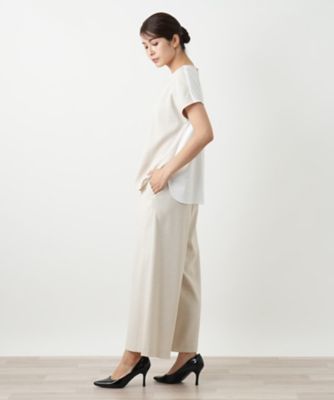 ⭐️新品⭐️Leilianレリアン　異素材カットソー　サイズ13＋　大きめサイズ 異素材切替カットソー | Leilian (Women)/レリアン | 三越伊勢丹
