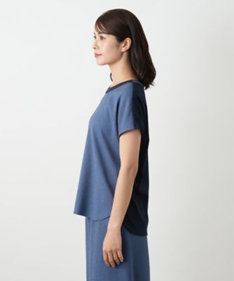 異素材切替カットソー | Leilian (Women)/レリアン | 三越伊勢丹