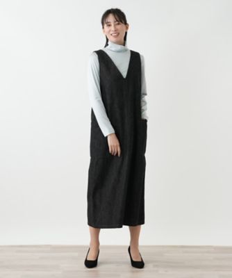 ブラックデニムジャンパースカート【L JEANS】 | Leilian