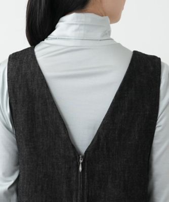 ブラックデニムジャンパースカート【L JEANS】 | Leilian (Women